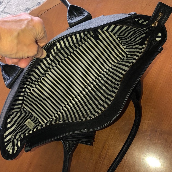 Kate Spade ♠️ Black/gold shoulder bag! - Picture 3 of 8